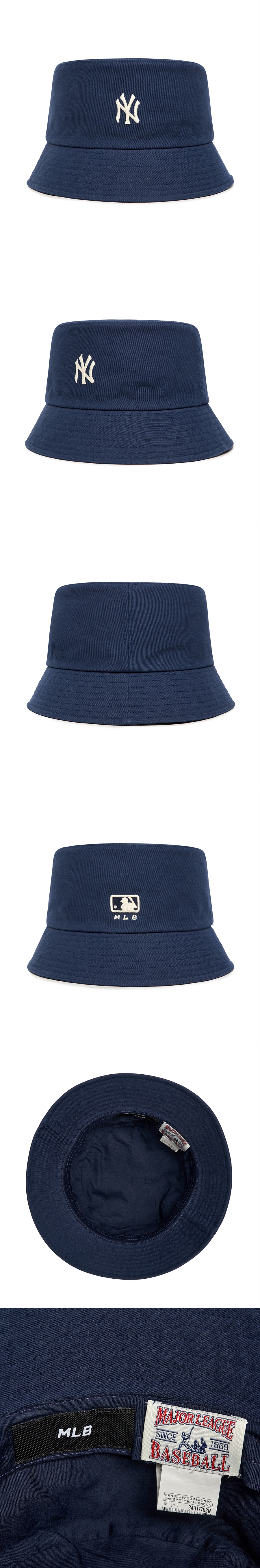 MLB Unisex Rookie Bucket Hat NY (White) 3AHT7702N-50WHS