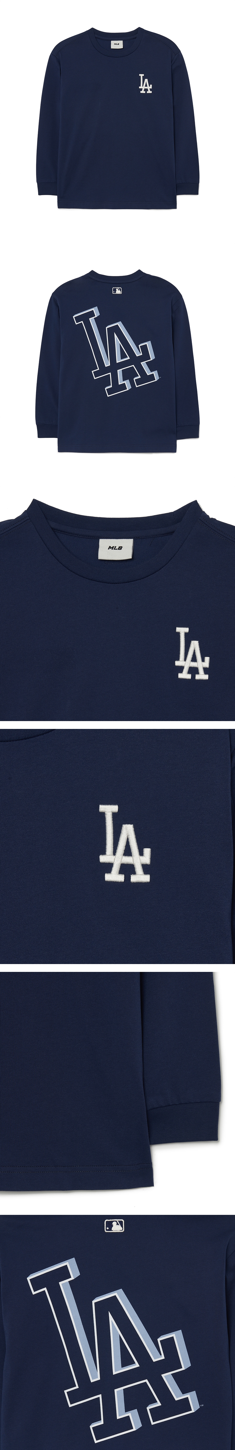 Kids] Basic Big Logo Long Slv T-Shirt LOS ANGELES DODGERS - MLB Global